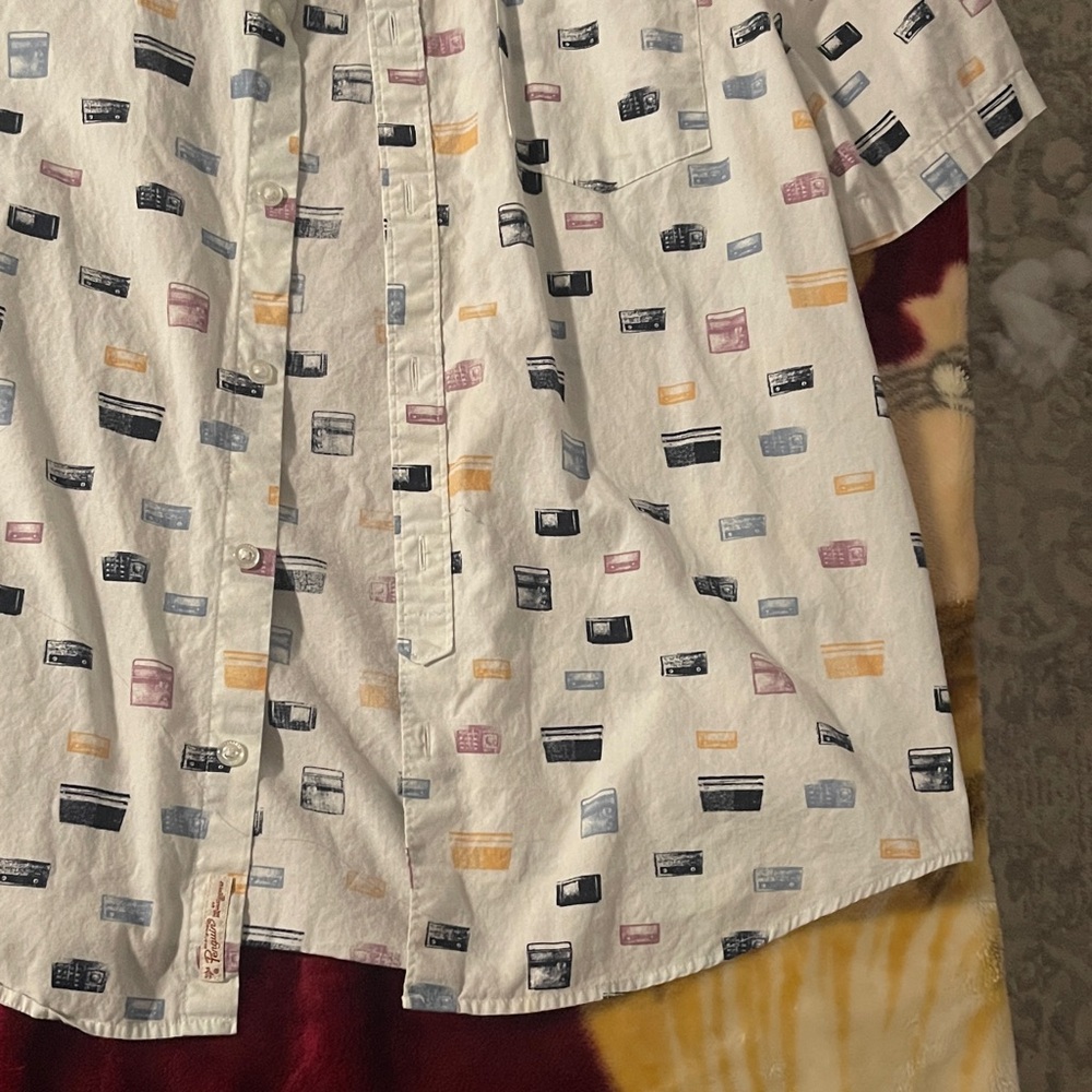 Original Penguin White Multicolor Patterned Shirt